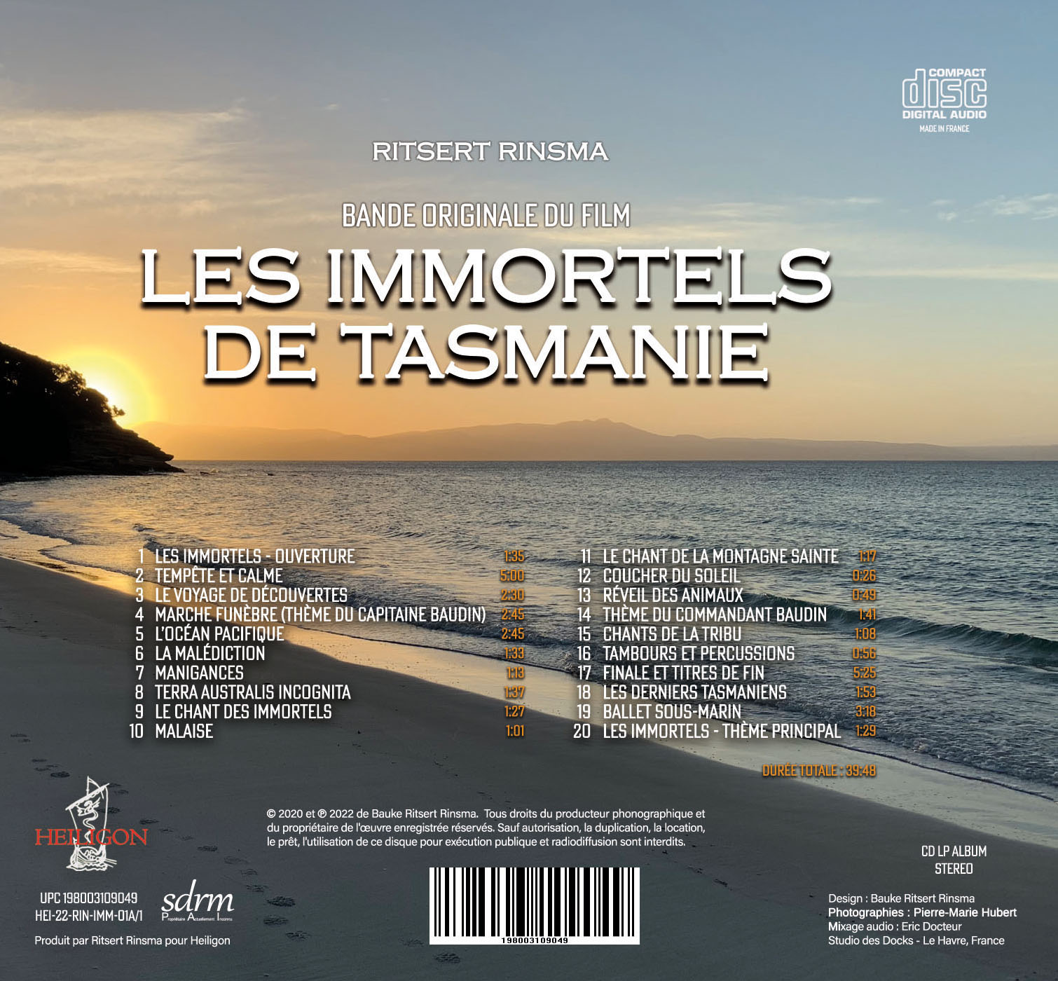 Dos CD Immortals of Tasmania